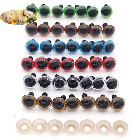 Colorfull Safety Eyes for Amigurumi Crochet Eyes with Washers 8mm 10mm 12mm Brown Gift for Crochet L