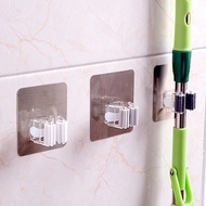 GANTUNGAN Stainless Steel Broom and Mop Hanger Mop Broom Holder Organizer Hook Wall Mounted Broom an