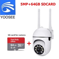 YOOSEE 5G กล้องวงจรปิด CCTV กล้องไร้สาย 5MP HD กล้องเครือข่ายไร้สายด้วยเสียง 360 องศาการติดตามแบบหมุ