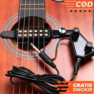 TaffSTUDIO P 011 Pick Spool Pickup Acoustic Electric Guitar Microphone 12 Hole Tone Volume Control