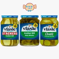 Vlasic Dill Pickle Sandwich Stackers / Dill Baby Whole Pickles / Dill Pickle Hamburger Chips Ovals 4
