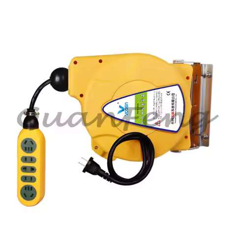 5M Automatic Retractable Power Cable Reel Wire Telescopic Cable Drum Electric Cable Reel Power Suppl