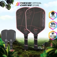 Six Zero Double Black Diamond Control Pickleball Racket - Carbon Fiber, Increased Hitting Power, Hig