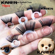 KAREN1 10pcs Eyes Eyelash Toys, DIY 12-35mm Doll Toy Safety Eyes,  8 Styles Stereoscopic Flash Eyela