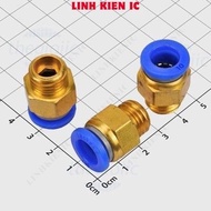 [3 Pieces]- PC10-M13-2 Pneumatic Pipe Connector 10mm External Thread 13mm Pitch 2mm Linhkien IC