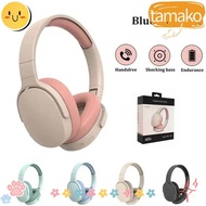 TAMAKO Wireless Bluetooth Headphone, Over Ear Stereo Noise Reduction Headset, with 3.5mm Cable with Microphone HIFI Headset Game Headset