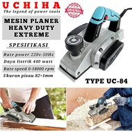 Mesin Serut Kayu Uchiha 440W UC-82 / UC-84 Planer Listrik Original
