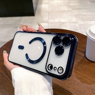 Magnetic Clear For IPhone 17 17 Air 17 Pro 17 Pro Max Case With Camera Lens Protector [Compatible Wi