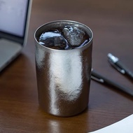 日本霜山 純鈦雙層保溫保冷杯/水杯/茶杯-305ml