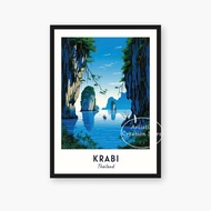 โปสเตอร์ผ้าใบศิลปะภูมิทัศน์เกาะเชียงใหม่สำหรับตกแต่งผนัง - ภาพวาดจิตรกรรมฝาผนังการท่องเที่ยวไทยสำหรั