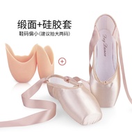 Professional Ballet Pointe Shoes Girls Women Ladies Satin Ballet Shoes With Ribbons