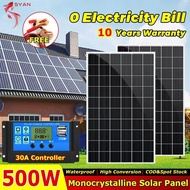 Solar Panel500w 350w150w Household Charging Panel Monocrystalline Silicon Band 30A Controlleree