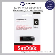 SANDISK 64GB Ultra USB 3.0 Flash Drive (SDCZ48-064G-U46)