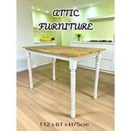 JF 2444 Dining Table/Meja Makan/Solid Wood/ATTIC FURNITURE JF 2444 DINING TABLE