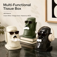 Easter Island Moai Tissue Box Figure Statue Resurrection Island Moai Light Creative Paper Holder