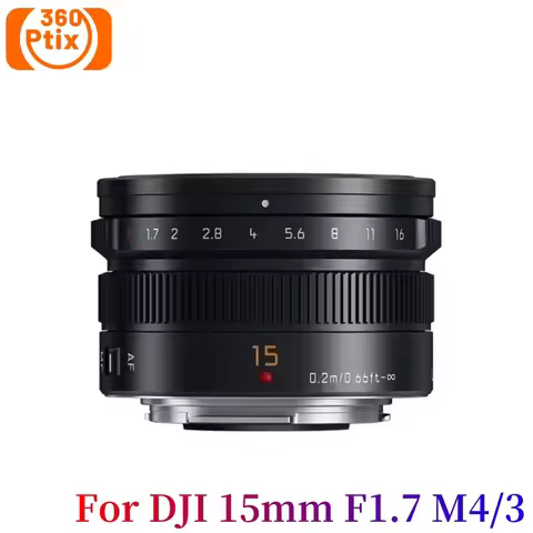 Original For DJI 15mm F1.7 M4/3 Mount Lens For Panasonic GF6 GF7 GF8 GF9 GF10 GX85 G85 For Olympus E