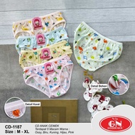 Golden nick Girls' Underwear CD GN 1187-H138 Girls' CD Full Cute Motif