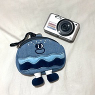 Denim Burger Halter Bag CCD Camera Bag Cute Funny Coin Purse Earphone Storage Student Portable Pouch