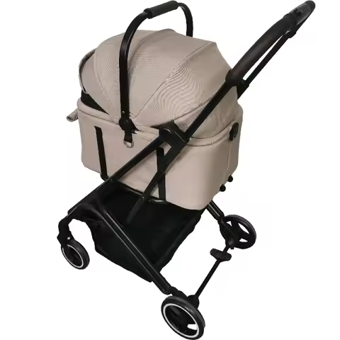 Durable Metal Separate Small Portable Pet Stroller Outdoor Travel Pet Stroller for Cats and Dogs