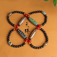Nine Eyes Dzi Beads Agate Ladies Bracelet New Style Dzi Beads Bracelet