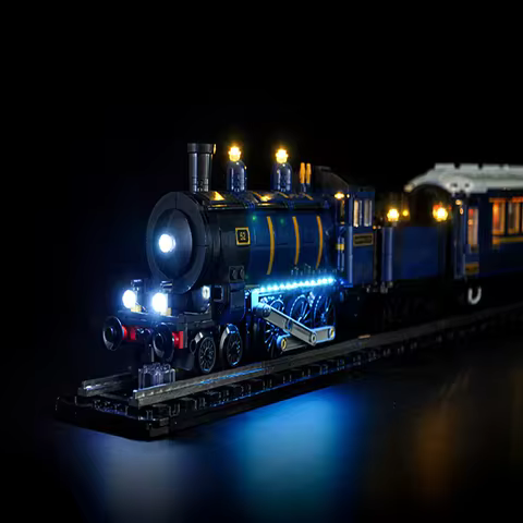 BRIXSPARK LED Lighting Kit for Lego 21344, USB DIY Light Set For Orient Express Train MOC Building B