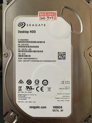 Seagate 1000G 3.5吋硬碟 ST1000DM003 良品 無壞軌 灌系統 資料備份的最愛NO.886