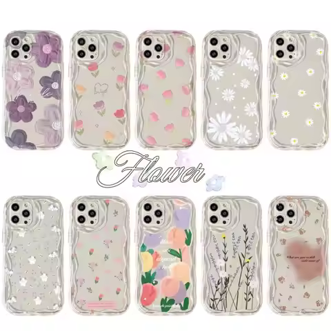 3D Simple Flower Phone Case For Vivo Y17s Y28 Y03 Y100 Y15 Y16 Y11 Y17 Y20i Y20 Y12 Y15S Y01 Y15A Y1