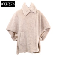 max Mara，成色極佳，國內銷售，473608236，羊毛混紡羊駝毛泰迪熊斗篷披肩，UNICA [二手]
