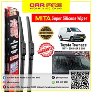 Toyota Townace 1997 - 2003 40R & 50R 1 Pair MITA SILICONE COATING Aero Front Wiper Blade TWIN Set 22