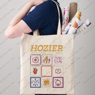 1 pc Hozier Unreal Unearth 2023 Tour  pattern Tote Bag  Canvas Shoulder Bag For Travel Daily Commute