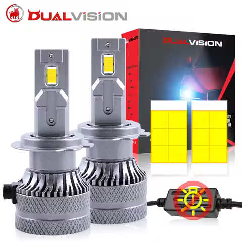Dualvision H4 Led Headlight 6000K Car Headlight Bulb H7 H1 H8 H9 H11 HB3 HB4 9005 9006 9012 HIR2 Tur