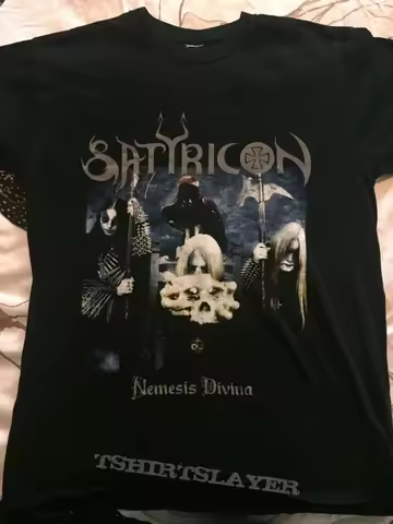 Satyricon metal band tshirt, Nemesis Divina shirt, unisex classic style QT483