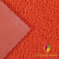 MERAH COD PVC Carpet Doormat mie Vermicelli/ 60 x 120 - Red