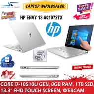 HP ENVY 13-aq1072TX Laptop 33.8 cm (13.3") Touch (Intel® Core™ i7 i7-10510U 8 GB DDR4-SDRAM, 1TB SSD