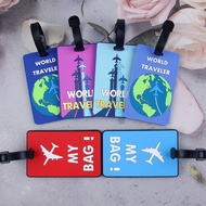 PVC Luggage Tags, Travel Tags for Luggage, Suitcase Tag with Name Address Tel Email Labels, Baggage 