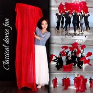 Large Red Silk Dance Fan Ethnic Dance Fan Classical Dance Fan Dance Props