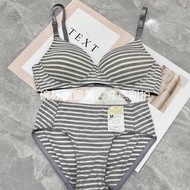 7735 People Mark Collection🎗️Foreign Trade Breathable Comfortable Girl with Cotton Shaped Cups Two-B