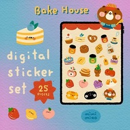 數位 Bake House Digital Sticker for Goodnotes,Notability,Etc.