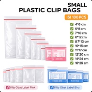 Thick Ziplock Plastic Clips, Contents 1000 pcs | 4x6 to 16x25cm Transparent
