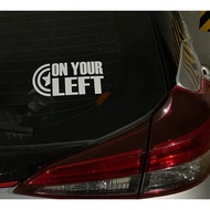 STICKER Captain America On Your Left Sticker Cutting KERETA MOTO