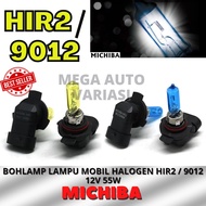 MICHIBA HIR2 HALOGEN CAR LIGHT BULB / 9012 12V 55W WHITE YELLOW/