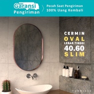 Oval Mirror 40x60 cm | Slim Frame