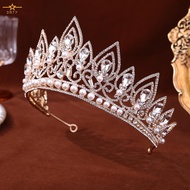 Sparkling Crystal Crown Women's Girls' Birthday Party Headband Bridal Wedding-Tiara Photoshoot Prop