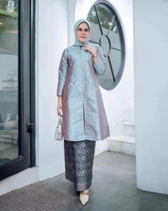 Setelan Kebaya Songket Melayu Free Hijab | Setelan Baju Kurung Siti Nurbaya | Tafeta Payet | Setelan