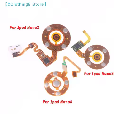 Click Wheel With Flex Cable Ribbon For IPod Nano 2 2nd 3 3rd 5 5th Accessories【AliS8】