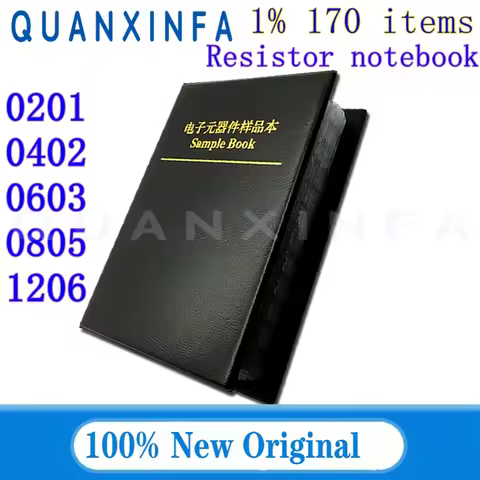 4250PCS 8500PCS 170 value 0201 0402 0603 0805 1206 Resistor sample book Resistor sorting Kit Resisto
