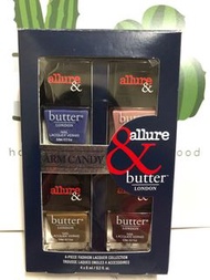 保證正品 專櫃購入 英國allure &amp; butter LONDON 街頭惹眼蜜糖 指甲油 ㄧ組共4色 各6ml 4瓶合售