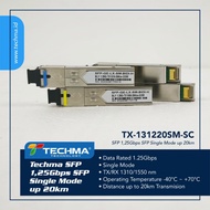 SFP Module TX-1312-20SMSC 1.25Gbps SC Single Mode SFP (per set)