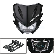 รถจักรยานยนต์สากล fairing ไฟหน้า Hi Lo Beam Light Street Fighter dirtbike Carify