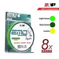 EXP EMO 8X Casting Braided Fishing Line Ultra Sensitive Smooth Thin Strong PE Multifilament Durable 